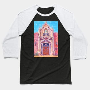 Pastel Train Station Door Baseball T-Shirt